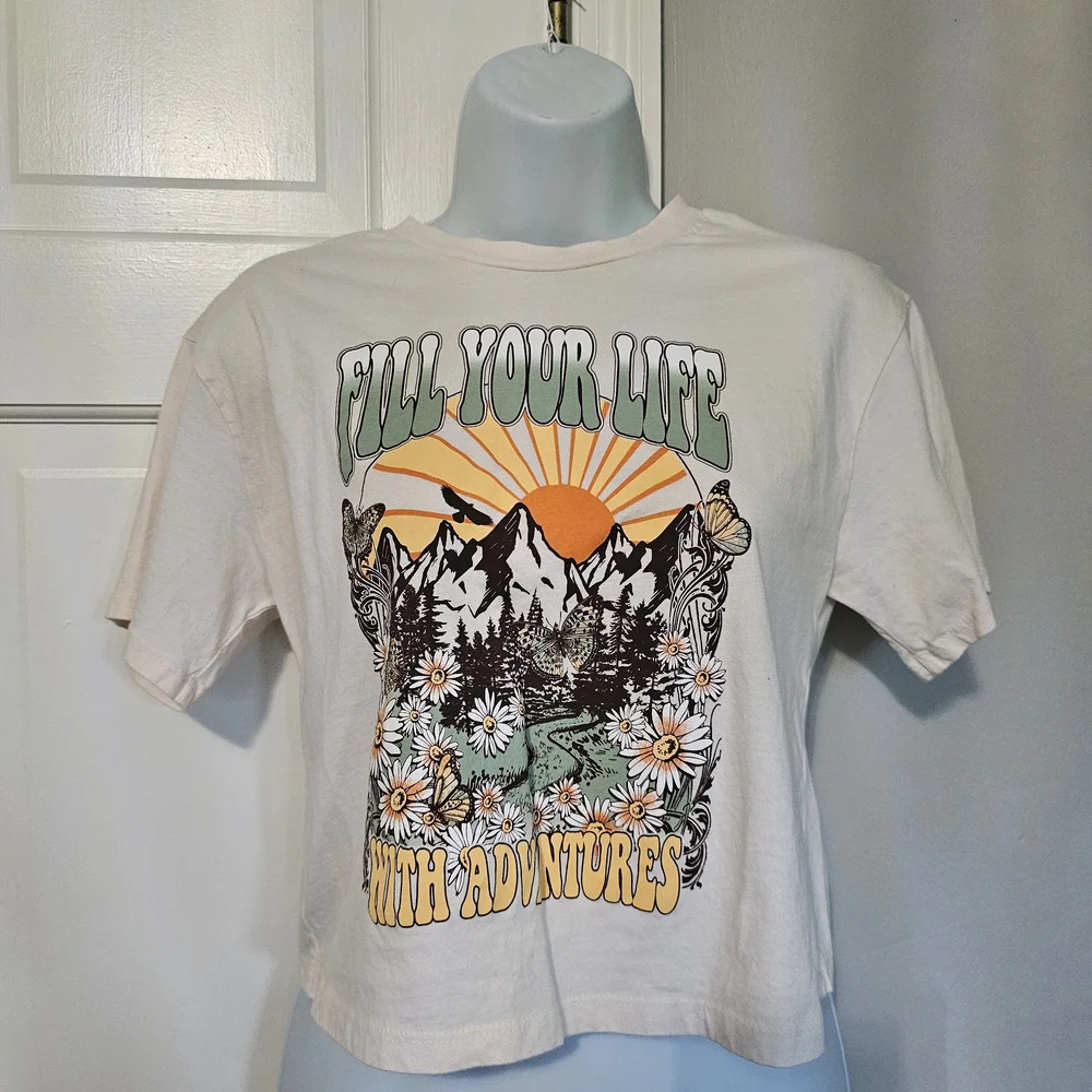 Adventure Graphic Tee - Cream - Picture 1 of 3